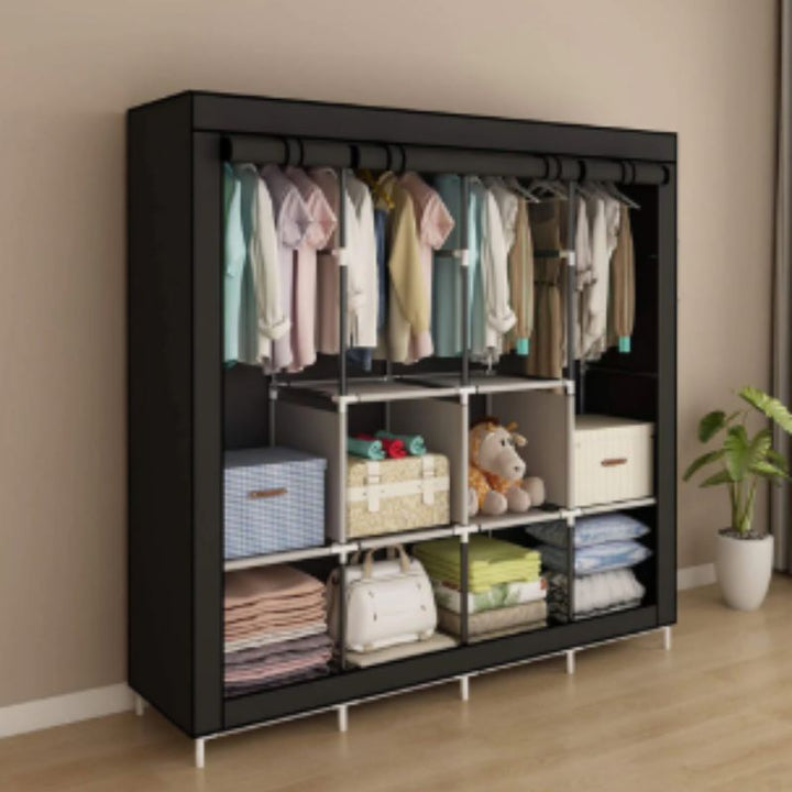 ARMARIO ROPERO CLOSET CON CUBIERTA DE TELA NO TEJIDA 45 X 135 X 172cm - PROMOCION CIERRE DE LA TIENDA