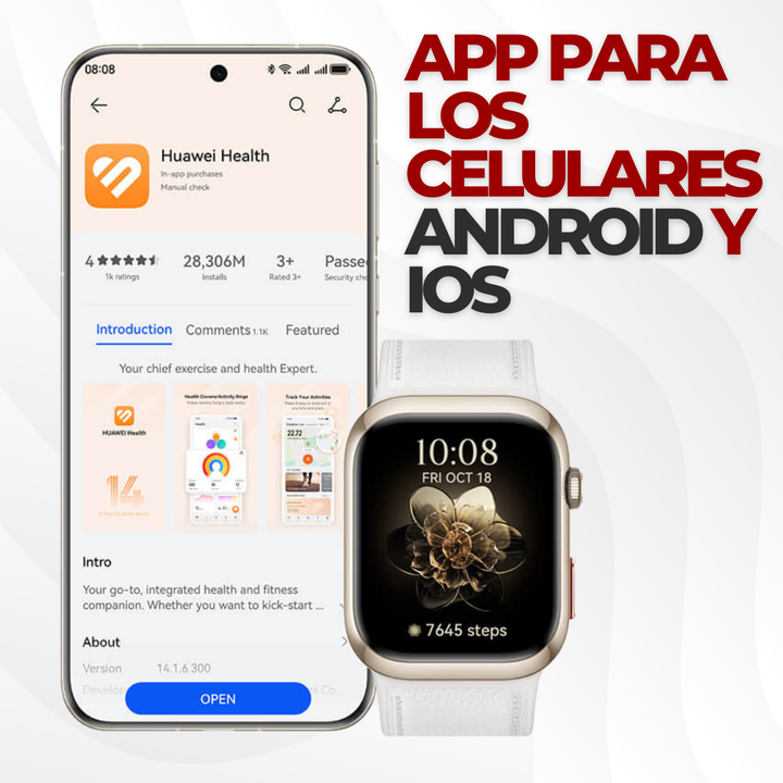 GLUCOWATCH - RELOJ INTELIGENTE MEDIDOR DE GLUCOSA EN SANGRE + PELÍCULA DE VIDRIO PROTECTORA (GRATIS)