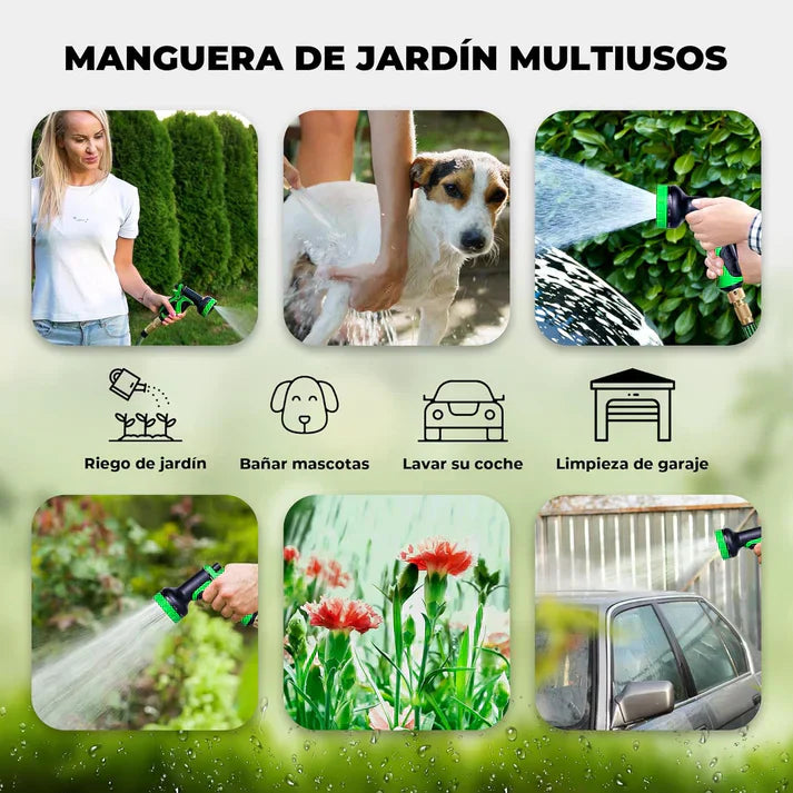Manguera Expansible CONDINO© de Alta Presión + Conexiones de Regalo